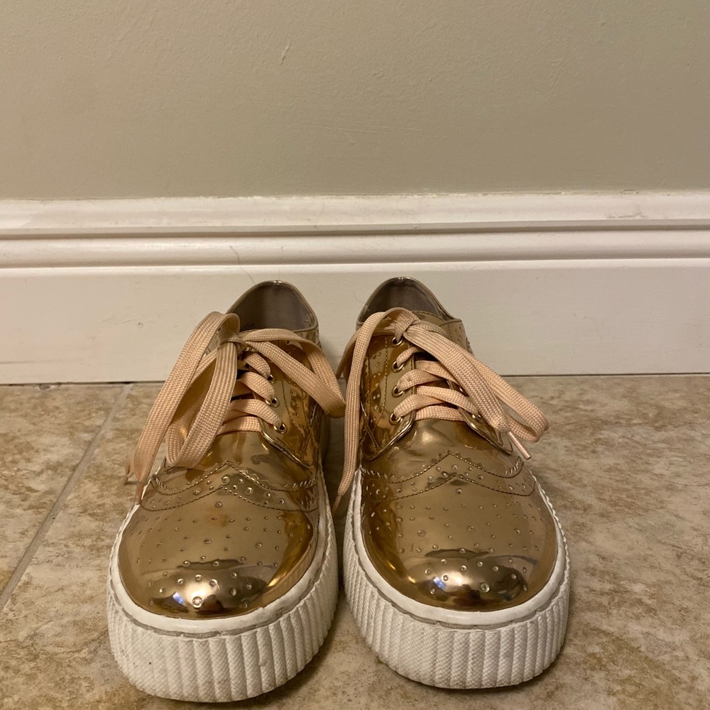 Shellys London Rose Gold Sneakers
